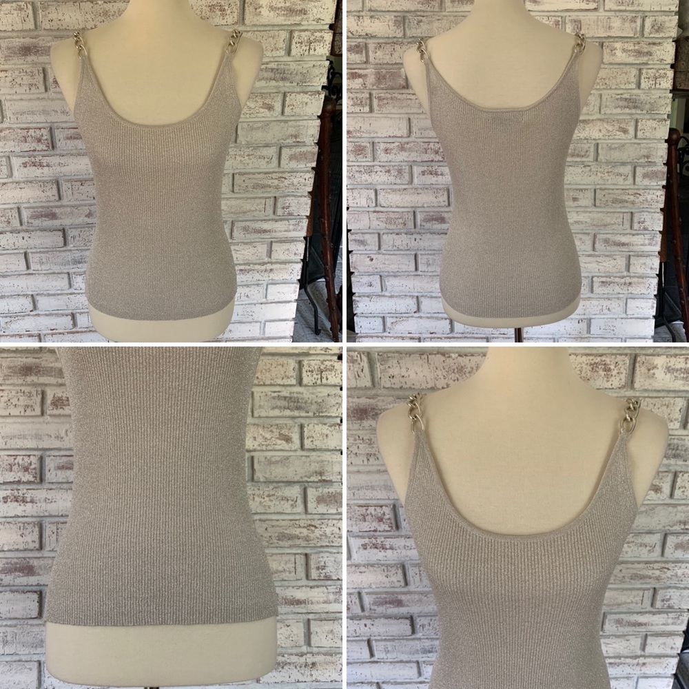 SOLD-NWOT August Silk Sparkle Knit Strap Tank - Picture 6 of 7